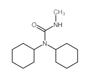 1,1-dicyclohexyl-3-methyl-urea structure