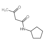 Butanamide,N-cyclopentyl-3-oxo- Structure