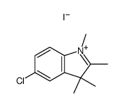 5-chloro-1,2,3,3-tetramethyl-3H-indolium; iodide Structure