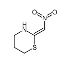 (2E)-2-(nitromethylidene)-1,3-thiazinane结构式