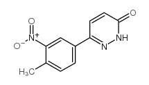 6-(4-METHYL-3-NITROPHENYL)-3(2H)-PYRIDAZINONE结构式