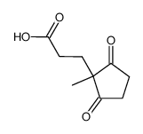 2-methyl-2-(β-carboxyethyl)cyclopentene-1,3-dione结构式