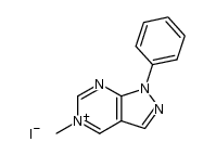 5-methyl-1-phenyl-1H-pyrazolo[3,4-d]pyrimidinium iodide Structure