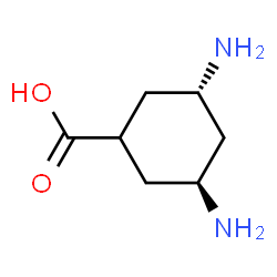 Cyclohexanecarboxylic acid, 3,5-diamino-, (1alpha,3alpha,5beta)- (9CI)结构式