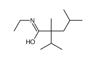 N-ethyl-2-isopropyl-2,4-dimethylvaleramide Structure