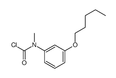 N-methyl-N-(3-pentoxyphenyl)carbamoyl chloride Structure