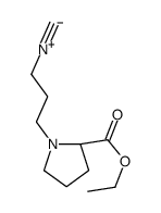 L-Proline, 1-(3-isocyanopropyl)-, ethyl ester (9CI) structure