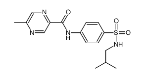 Pyrazinecarboxamide, 5-methyl-N-[4-[[(2-methylpropyl)amino]sulfonyl]phenyl]- (9CI) structure