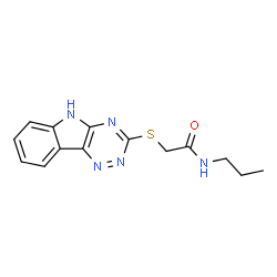 Acetamide, N-propyl-2-(2H-1,2,4-triazino[5,6-b]indol-3-ylthio)- (9CI)结构式