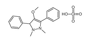 4-methoxy-1,2-dimethyl-3,5-diphenyl-1,3-dihydropyrazol-1-ium,perchlorate结构式