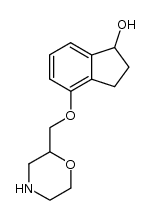 4-morpholin-2-ylmethoxy-indan-1-ol Structure