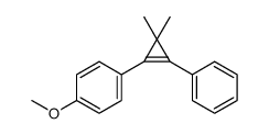 1-(3,3-dimethyl-2-phenylcyclopropen-1-yl)-4-methoxybenzene Structure