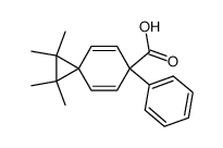 1,1,2,2-tetramethyl-6-phenylspiro<2.5>octa-4,7-diene-6-carboxylic acid Structure