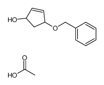 acetic acid,4-phenylmethoxycyclopent-2-en-1-ol Structure