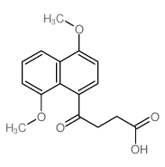 1-Naphthalenebutanoicacid, 4,8-dimethoxy-g-oxo- Structure