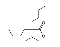 2-Butyl-2-dimethylaminohexanoic acid methyl ester Structure