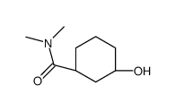 (1S,3S)-3-hydroxy-N,N-dimethylcyclohexane-1-carboxamide Structure