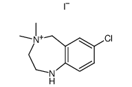 7-Chloro-4,4-dimethyl-2,3,4,5-tetrahydro-1H-benzo[e][1,4]diazepin-4-ium; iodide结构式