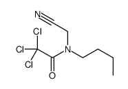 N-butyl-2,2,2-trichloro-N-(cyanomethyl)acetamide Structure