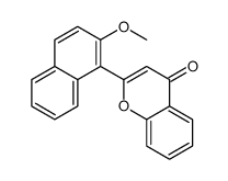 2-(2-methoxynaphthalen-1-yl)chromen-4-one Structure