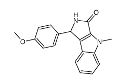 3-(4-methoxy-phenyl)-8-methyl-3,8-dihydro-2H-pyrrolo[3,4-b]indol-1-one Structure