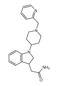 2-(1-(1-(pyridin-2-ylmethyl)piperidin-4-yl)indolin-3-yl)acetamide Structure