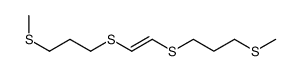 1-methylsulfanyl-3-[2-(3-methylsulfanylpropylsulfanyl)ethenylsulfanyl]propane结构式