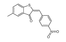 2-(p-Nitrobenzylideno)-5-methylbenzothiophen-3-on结构式
