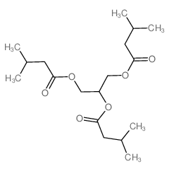 Butanoic acid,3-methyl-, 1,1',1''-(1,2,3-propanetriyl) ester structure