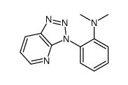 N,N-dimethyl-2-(triazolo[4,5-b]pyridin-3-yl)aniline结构式