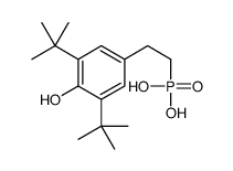 2-(3,5-ditert-butyl-4-hydroxyphenyl)ethylphosphonic acid Structure