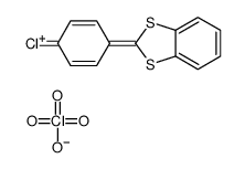 2-(4-chlorophenyl)-1,3-benzodithiol-3-ium,perchlorate Structure
