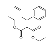 diethyl 2-(1-phenylbut-3-enyl)propanedioate Structure