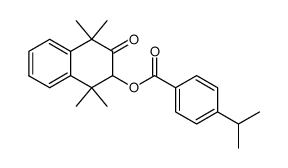 4-Isopropyl-benzoic acid 1,1,4,4-tetramethyl-3-oxo-1,2,3,4-tetrahydro-naphthalen-2-yl ester结构式