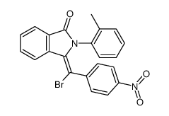 3-(α-Brom-4-nitro-benzyliden)-2-o-tolyl-isoindolin-1-on Structure