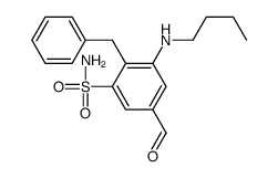 2-benzyl-3-(butylamino)-5-formylbenzenesulfonamide Structure