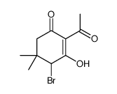 2-acetyl-4-bromo-3-hydroxy-5,5-dimethylcyclohex-2-en-1-one Structure