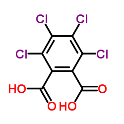 Tetrachlorophthalic acid Structure