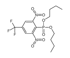 2-dibutoxyphosphoryl-1,3-dinitro-5-(trifluoromethyl)benzene Structure