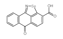 6H-Anthra[9,1-cd]isoselenazole-3-carboxylic acid, 6-oxo- Structure