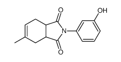 2-(3-hydroxy-phenyl)-5-methyl-3a,4,7,7a-tetrahydro-isoindole-1,3-dione结构式