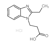 1H-Benzimidazole-1-propanoicacid,2-ethyl-(9CI) structure