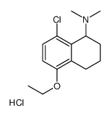 (8-chloro-5-ethoxy-1,2,3,4-tetrahydronaphthalen-1-yl)-dimethylazanium,chloride Structure