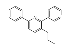 3-n-propyl-2,6-diphenylpyridine结构式
