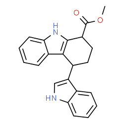 2,3,4,9-Tetrahydro-4-(1H-indol-3-yl)-1H-carbazole-1-carboxylic acid methyl ester Structure