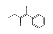 (E)-(1,2-diiodobut-1-en-1-yl)benzene Structure