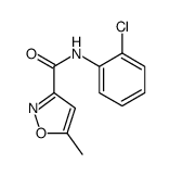 N-(2-chlorophenyl)-5-methyl-1,2-oxazole-3-carboxamide结构式