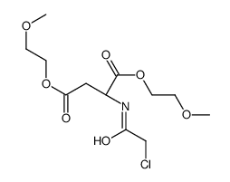 bis(2-methoxyethyl) (2S)-2-[(2-chloroacetyl)amino]butanedioate Structure