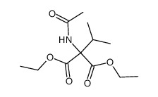 diethyl 2-N-acetylamino-2-isopropylmalonate结构式