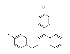 1-chloro-4-[4-(4-methylphenyl)-1-phenylbut-1-enyl]benzene结构式